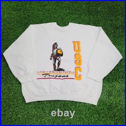 Vintage 90s University-of South-Carolina Sweatshirt Womens 2XL 25x26 USC-Trojans